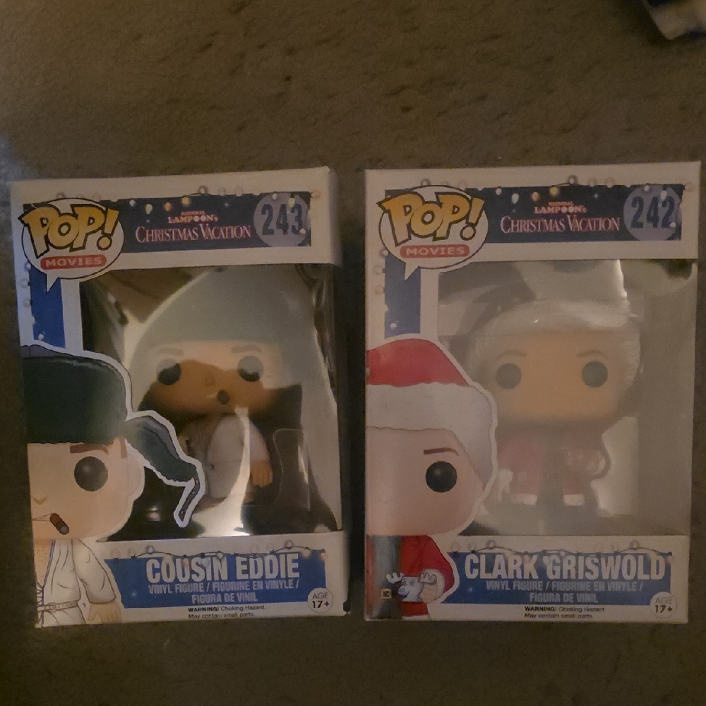 Funko Pop Christmas Vacation Cousin Eddie and Clark Griswold Figures